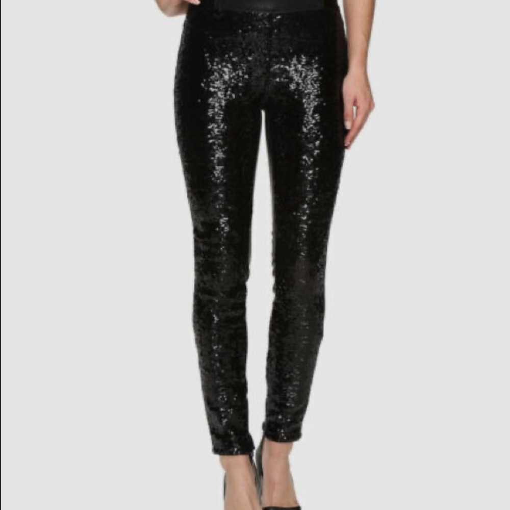 Black Sequin Pants